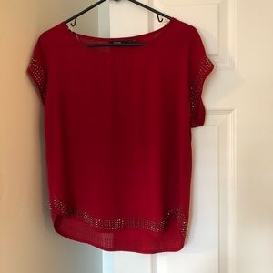 Beautiful red blouse size small